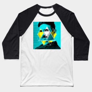 Tesla Code 369 - Teal Baseball T-Shirt